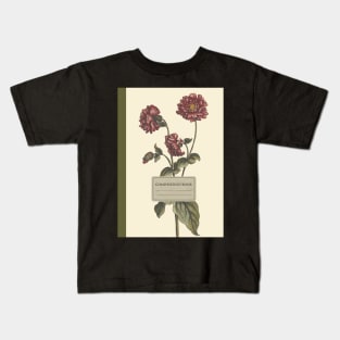 Aesthetic Vintage Floral Composition Book Kids T-Shirt